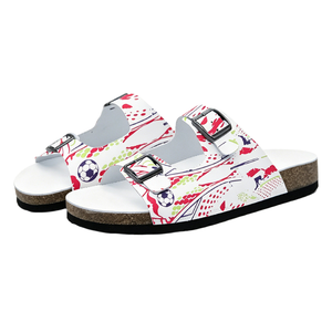 POD Custom Indoor Outdoor Slippers Open‑toe slide sandals - Product Image 2