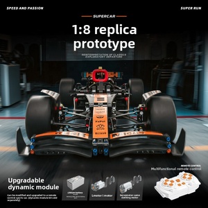 Modellino Auto da Corsa <span class=keywords><strong>McLaren</strong></span> F1 in Scala 1:8, Kit Fai-da-Te con Plastica ABS e 1432 Parti, Modello Auto da Assemblare - Product Image 2