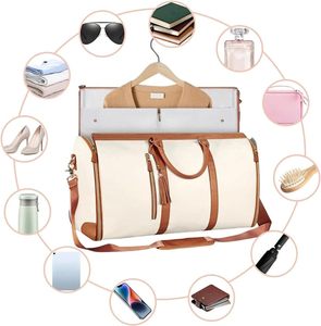 Bolsa de Viaje de Piel Sintética de Alta Calidad, Bolsa de Viaje con Cremallera, Bolsa de Viaje de Fin de Semana para Mujer, Bolsas de Viaje Personalizadas para Hombre - Product Image 2