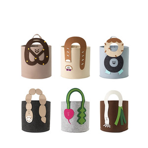 Household Foldable Felt <strong>Storage</strong> <strong>Basket</strong> <strong>Large</strong> Capacity Cylindrical Organizer for Toys Clothes Snacks Laundry - Product Image 6