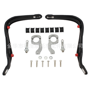 การ์ดแฮนด์มอเตอร์ไซค์ Zuqing คาร์บอนไฟเบอร์ลายอลูมิเนียม ขนาด 22 28 มม. ป้องกันแฮนด์เบรกคลัตช์ สไตล์เกราะอัศวิน - Product Image 2