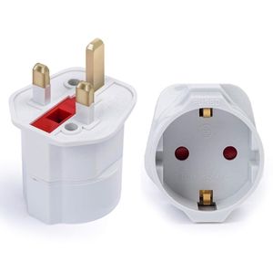 यूरोपीय संघ के लिए <span class=keywords><strong>2</strong></span> पिन 3 पिन प्लग 13a 250v ac सार्वभौमिक यूरोपीय एडाप्टर यात्रा कनवर्टर यूरोप - Product Image 4