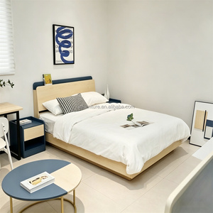 Apartment Bedroom & Living Room Furniture Complete Sets with Soldi Wood Bed <b>Sofa</b> Nightstands Wardrobe Cabinets & <b>Side</b> <b>Table</b> - Product Image 3