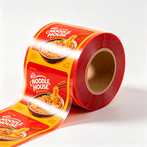 Film en rouleau personnalisé en CPP PET de qualité alimentaire, film d'emballage métallisé, couvercle à fermeture facile pour les nouilles en gobelet - Product Image 4