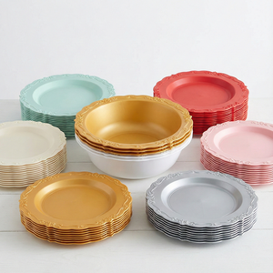 Piatti Monouso Durevoli in PP da 7,5 Pollici, Set di Piatti Rotondi Personalizzati da 5 a 10 Pollici, Stoviglie per Servire, Piatti Decorati con Fiori, Vendita all'Ingrosso - Product Image 2