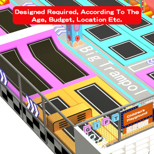 Chuyên nghiệp HG thương mại phiêu lưu Trampoline công viên cho trẻ em sân chơi trong nhà thiết bị> <span class=keywords><strong>10</strong></span> công suất cho công viên giải trí - Product Image 6