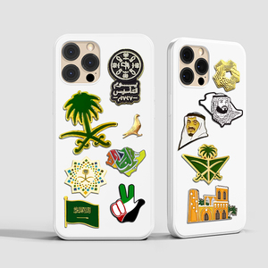 Men <span class=keywords><strong>Pin</strong></span> Phù Hiệu Tùy Chỉnh Điện Thoại Di Động Kim Loại Sticker Điện Thoại Trường Hợp Logo Saudi Trâm Từ Kim Loại Dán Men Pins - Product Image 4