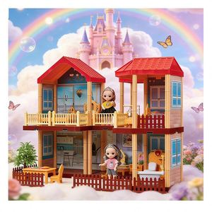 Casa de Muñecas en Miniatura de Plástico, Kit de Cocina DIY con Muebles y Accesorios, Juguete Creativo Unisex para Regalo - Product Image 6