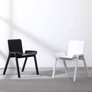 Wholesale Fashion Modern Comfortable Restaurant <b>Chairs</b> Plastic Dining <b>Chair</b> With <b>Wooden</b> Legs - Product Image 6