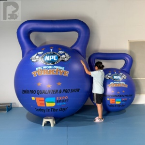 Kettlebell géant <span class=keywords><strong>gonflable</strong></span> de 2m et 3m avec impression intégrale, modèle de kettlebell <span class=keywords><strong>gonflable</strong></span> pour l'entraînement physique, <span class=keywords><strong>ballon</strong></span> de kettlebell avec logo - Product Image 1