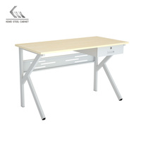 Mobilier de bureau de style simple bureau d'ordinateur en métal Table de bureau des employés bureau d'étude en acier pour enfants à domicile