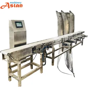 Fish Weight Sorter Machine Whole Chicken Grader Production Line Automatic Meat Weight Sorting Grading Machine