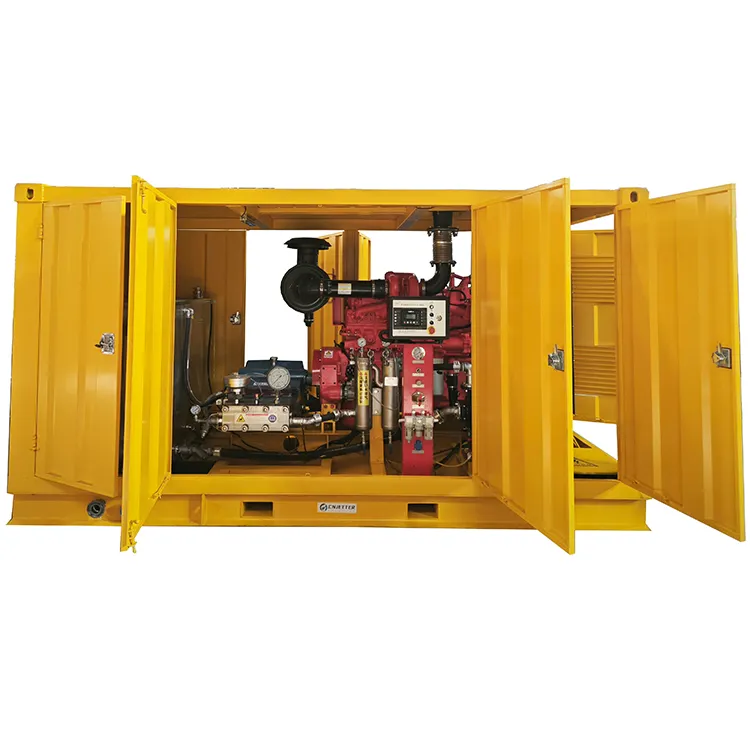 Water blasting machine ultra high pressure 3000 bar electric power drive water blasting equipment