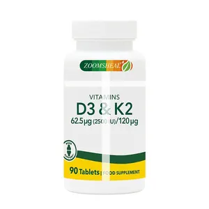 OEM Manufacturer Vitamin D & Vitamin K2 Vitamina C Softgel Capsule for Improve Memory and Sleep For height growth