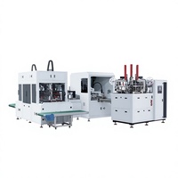 Machine de fabrication de boîtes entièrement automatique à positionnement visuel avec système d'alimentation et de collage, formage de boîtes, alimentation et pose des coins, formage d'emballages