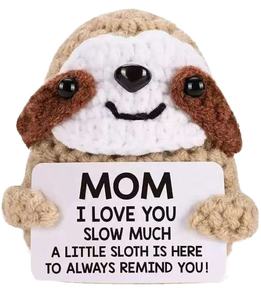 Divertido positivo Kawaii hecho a mano ganchillo patata juguete muñeca suave inspirador escritorio decoración para oficina Cumpleaños amigos regalo - Product Image 2