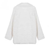 Veste en fausse fourrure de renard pour femme, taille plus, manches longues, imitation fourrure de zibeline, automne-hiver