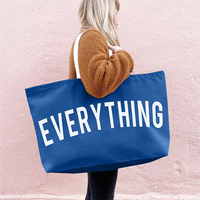 Sac fourre-tout en toile personnalisable, grand format, en coton, résistant à l'eau, couleur unie, pour le transport de tout, vente en gros