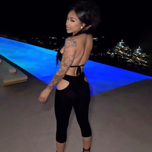 2025年新作人気レディース服 ツーピース ファー トップスとミディ丈パンツセット - Product Image 3