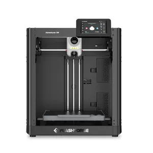 Flashforge petualang 5M Printer 3D 2 nozel yang dapat dilepas, kasur kaca dan meratakan, DIY, Printer 3D industri