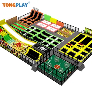 Advanced indoor physical training and fun hot-selling trampoline entertainment facilities children naughty castle playground