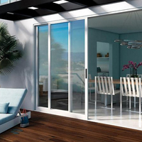 Ventana Corredera Moderna de Aluminio para Autobús con Vidrio Templado, Diseño de Rotura Térmica, Aislamiento Térmico