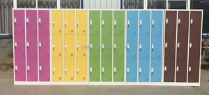 Armoire de rangement métallique moderne à 9 compartiments, démontable, pour atelier, personnel, vestiaire de salle de sport - Prix abordable - Product Image 6