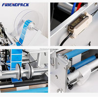 Machine d'étiquetage adhésive semi-automatique électrique à grande vitesse pour bouteilles de vin en plastique ou en verre de 10 ml/20 ml/50 ml/100 ml/300 ml/500 ml