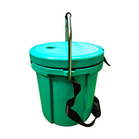 Seau à glace refroidisseur rond rotomoulé 16L personnalisé pour camping en plein air et pique-nique