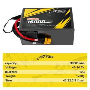 Batterie LiPo Tattu ONEDRAW 36000mAh 14.8V 4S 10C NMC pour solutions professionnelles de cartographie et de topographie par drone, personnalisable, achat direct - Product Image 3