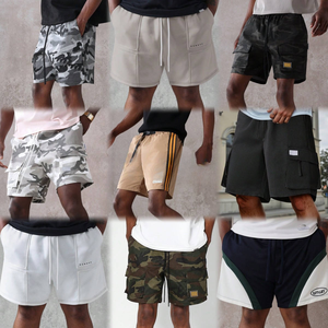 Vente en gros d'articles essentiels de haute qualité pour hommes : Shorts amples de créateur pour la mode urbaine, 100 % coton pur, très demandés - Product Image 5