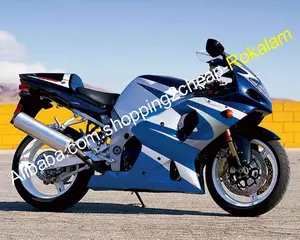 スズキGSXR-1000 K2 2000 2001 2002 K1 GSX-R1000 GSXR1000 00 01 02 R1000青、白のオートバイのフェアリングキット