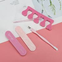 Lime à ongles personnalisable avec logo, repousse-cuticules en plastique pour manucure et pédicure, kit de nettoyage et polissage des ongles