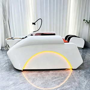 Lit de massage électrique 4D de luxe pour le corps entier avec chauffage, lumière LED et spa capillaire automatique – Chaise de lavage des cheveux – Vente directe usine - Product Image 3