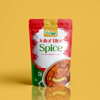 Sachet refermable personnalisé imprimé pour aliments, piments, ail et épices, en plastique, avec fermeture éclair