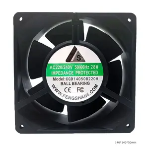 AC fan 220v 140x140x50mm Energy Efficiency Compact Design Low Noise Cooling Fan 14050 Industrial AC Axial Flow Fan