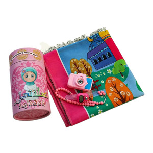 Lot de 5 chapelets de prière islamiques en polyester lavables avec compteur numérique, tapis de prière personnalisé pour enfants musulmans 50x90cm, cadeau Ramadan Aïd - Product Image 5