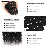 Ekstensi Rambut Remy Peru 12 Inch Double Drawn, Dicat, Double Weft, Micro Loop, Gaya Invisible, 12A Virgin Deep Wave Curl Capelli