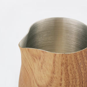 Nuevo diseño de acero inoxidable leche espuma jarra de café jarra Barista café artesanal café con leche espuma jarra - Product Image 5