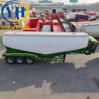 Trailer Tangki Tepung Tri Axle Dijual |   Trailer Semen Curah 30CBM 35CBM 40CBM dengan As Roda Fuwa 13 Ton |   Semi Trailer Silo 50 Ton