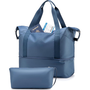 Bolsa de <span class=keywords><strong>Viaje</strong></span> Impermeable para <span class=keywords><strong>Mujer</strong></span>, Expandible, para Fin de Semana, con Bolsa de Aseo, Cierre de Cremallera y Forro de Poliéster - Product Image 1