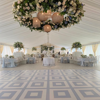 Tentes de luxe transparentes TENTCHO pour événements, mariages, fêtes, avec poteaux et piquets, en promotion, 20 x 40 pour mariages et événements