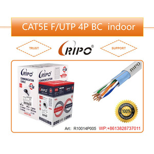 Câble réseau étanche extérieur CAT5e FTP en gros direct d'usine conducteur en cuivre câble FTP PVC de haute qualité pour une utilisation en réseau - Product Image 3