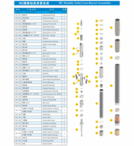 أداة حفر أساسية لخط الأسلاك <span class=keywords><strong>NQ</strong></span>/<span class=keywords><strong>HQ</strong></span>/PQ ، مجموعة معالجة الصب للبرميل لقطع غيار ماكينات التعدين - Product Image 4