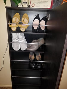 Mueble de Panel para Pasillo de Hotel, <span class=keywords><strong>Zapatero</strong></span> Alto y Delgado para Colgar en la Pared <span class=keywords><strong>con</strong></span> <span class=keywords><strong>Espejo</strong></span> de Cuerpo Entero - Product Image 6