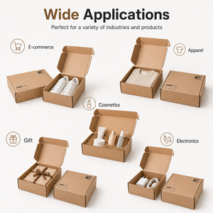 Eco-Friendly Heavy-Duty Corrugated Recycled Paper <b>Box</b> with Custom Logo and Four-Color Printing for Shoes and Clothing Packaging - Product Image 5