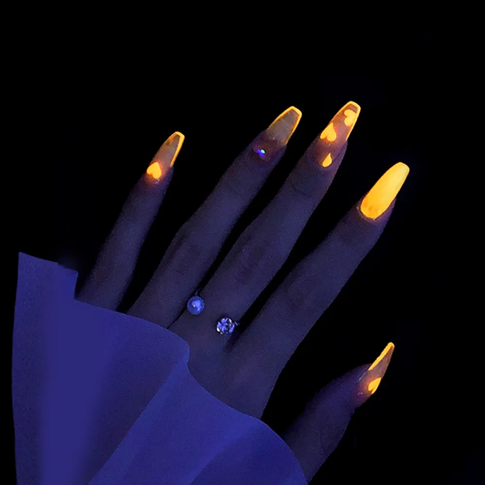 Esmalte de gel para uñas, Esmaltes luminosos que brillan en la oscuridad, soporte OEM