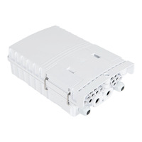 ROPASSOR RPS-ST218-C FTTH 16 Core SC Fiber Optic Distribution Box 4 Inlet & 16 Outlet ABS IP65 Wall/Pole Mounted