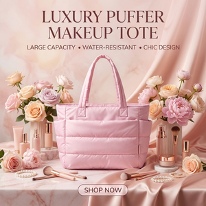 Bolsas de Almacenamiento de Cosméticos de Viaje, Portátiles, Simples y Elegantes, de Poliéster, Ligeras, Impermeables y de Gran Capacidad - Product Image 1