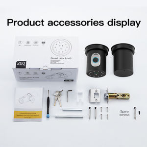 Serrure de porte intelligente étanche avec application Tuya, empreinte digitale biométrique, clavier électronique, bouton de verrouillage pour maison moderne, bureau, porte en bois - Product Image 5